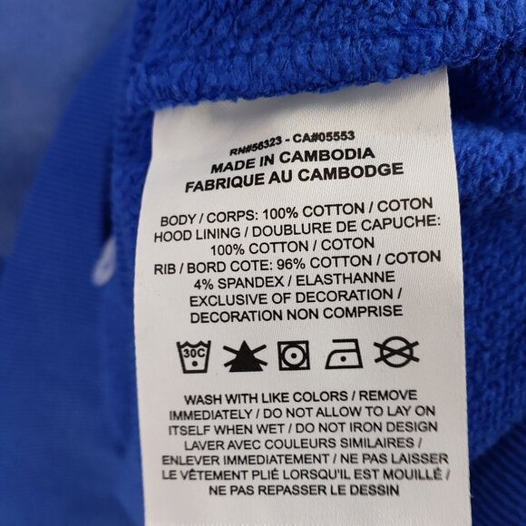 Jordan Flight Fleece Kangaroo Pocket & Drawstring Hood Mens L - Picture 10 of 10